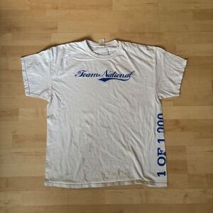 Team National 1 of 1000 Graphic T Shirt Mens XL Blue White Cotton Gildan
